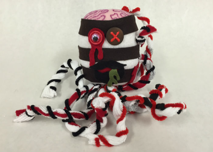 Halloween craft tutorial: How to make a sock zombie By Kelsey Hudson | Spokane County Library District