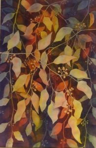 'Vines of Color' (watercolor painting) by Holly D. Hyndman