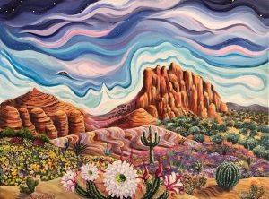 'Sky’s Fertile Breath' (painting) by Katrina Brennan