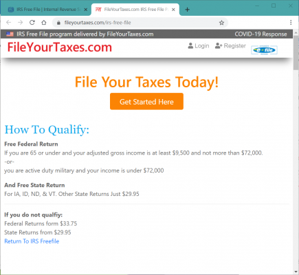 Image 7: IRS Partner for Online Filing (www.fileyourtaxes.com)