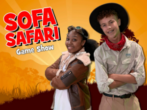 Sofa Safari Game Show with kid contestants