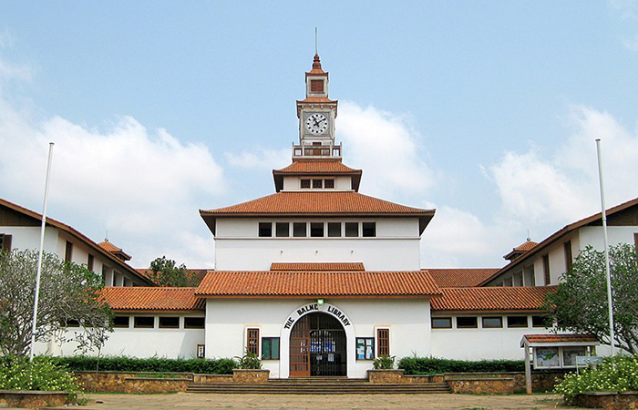 Balme Library of University of Ghana, Accra, Ghana; image by Rjruiziii