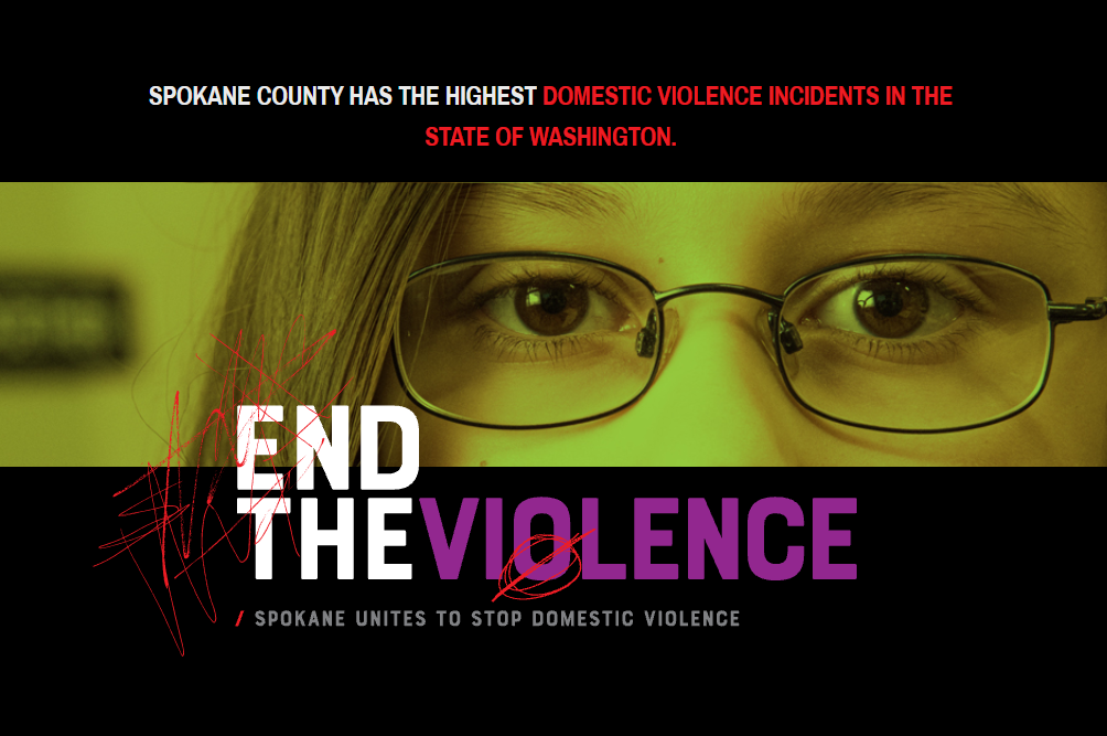 End the Violence website's home page imagery