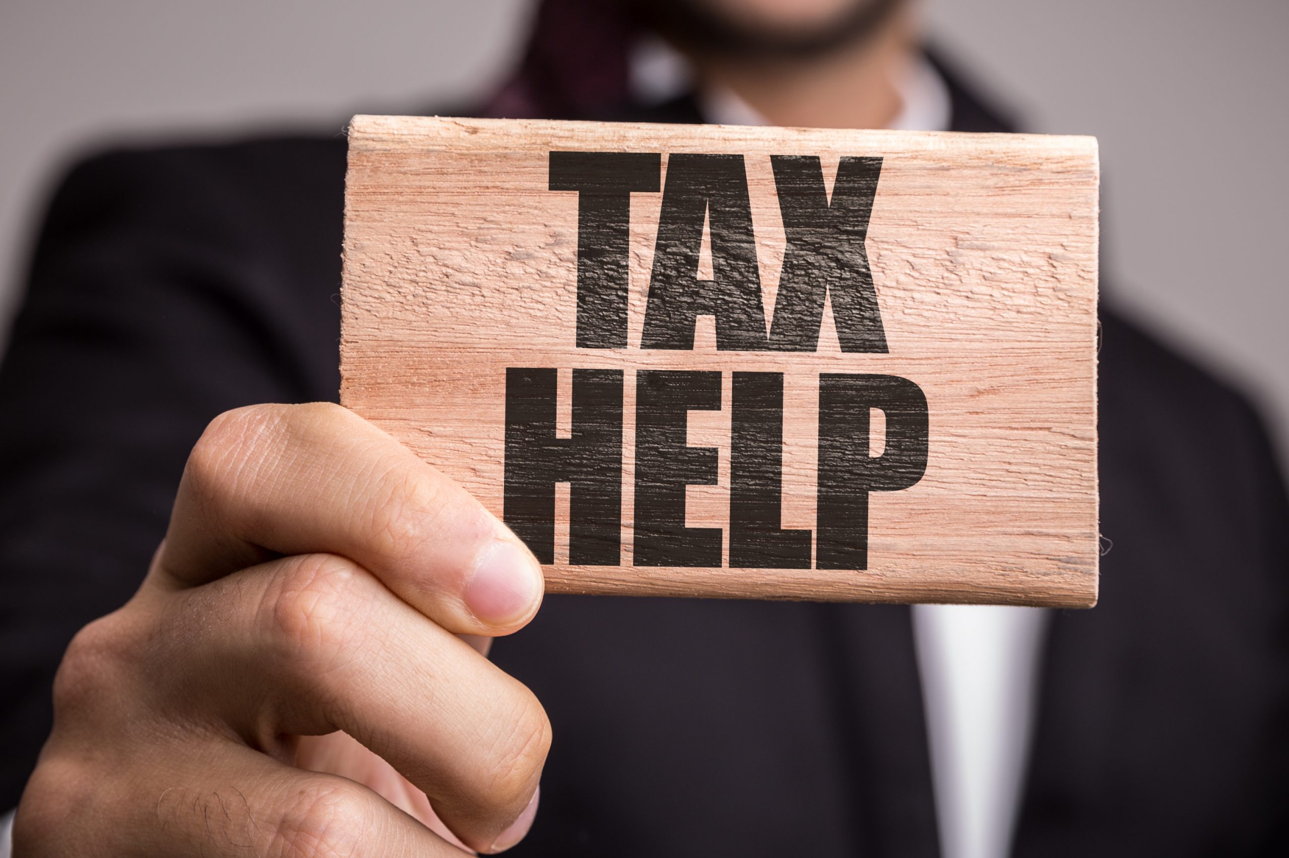 Tax Help sign