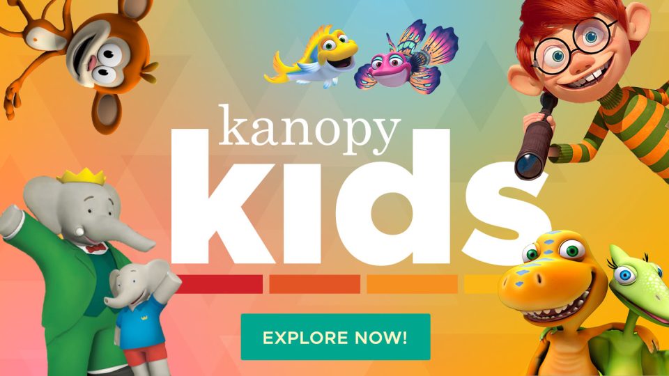 Kanopy's Kids Collection of movies, short films, and TV series