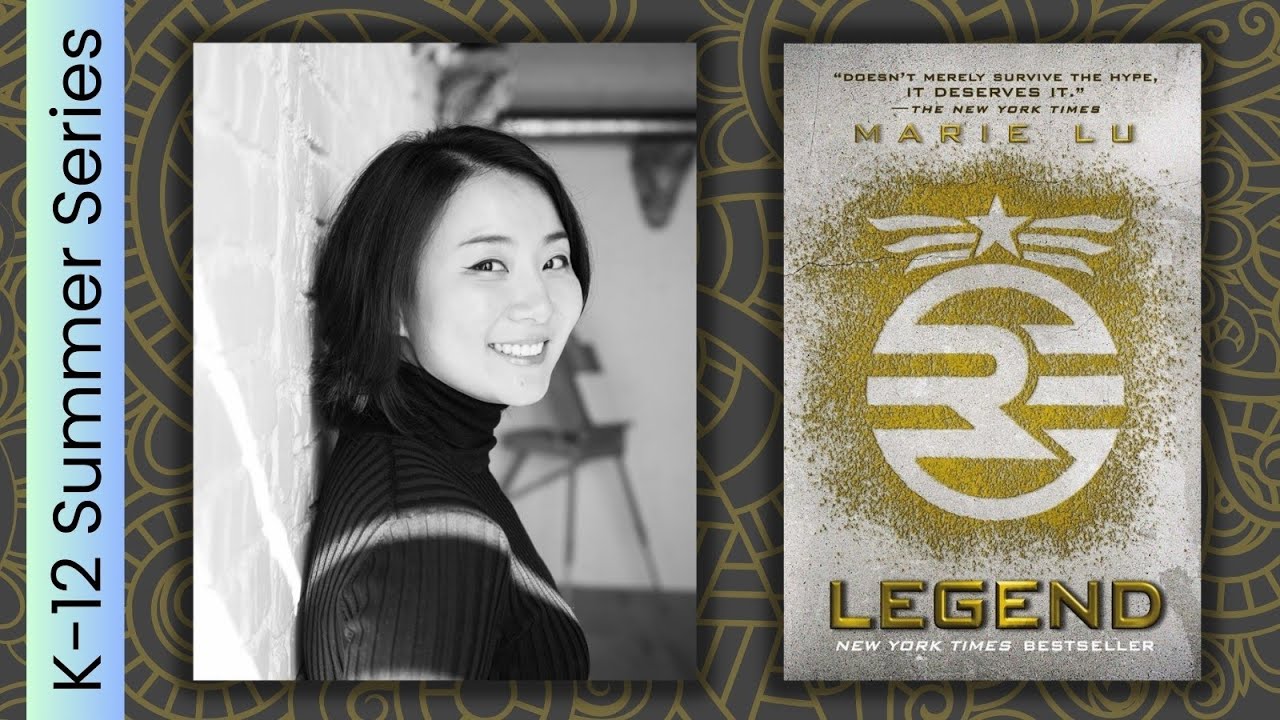 Book Cover of "Legend" and author, Marie Lu